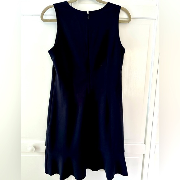 Navy LOFT Ruffled Hem Dress - Picture 3 of 4